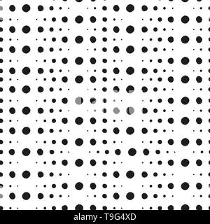 Abstract hand draw dots pattern in black and white. Concept composing with dots, circles and geometric shapes. Stock Photo