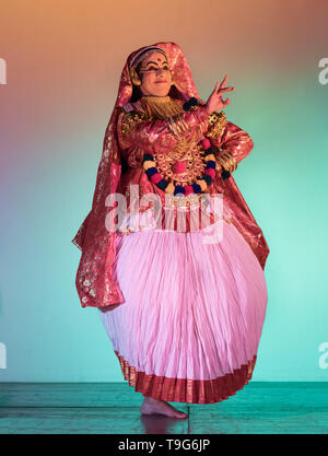 Kathakali Dancer, South Indian Classical Dance Stock Photo