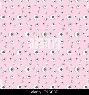 Seamless eye vector pattern for all background designs Stock Vector