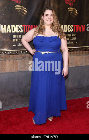 Opening night of Hadestown at the Walter Kerr Theatre -  Arrivals.  Featuring: Bonnie Milligan Where: New York, New York, United States When: 17 Apr 2019 Credit: Joseph Marzullo/WENN.com Stock Photo