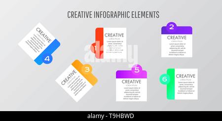 Modern Design template stickers. Vector illustration for your business presentations. Stock Vector