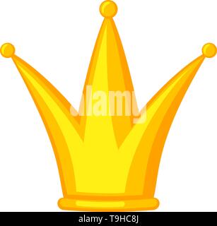 Golden cartoon party crown Stock Vector