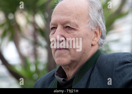 Cannes, France. 19th May, 2019. Director Werner Herzog at Family Romance film photo call at the 72nd Cannes Film Festival, Sunday 19th May 2019, Cannes, France. Credit: Doreen Kennedy/Alamy Live News Stock Photo