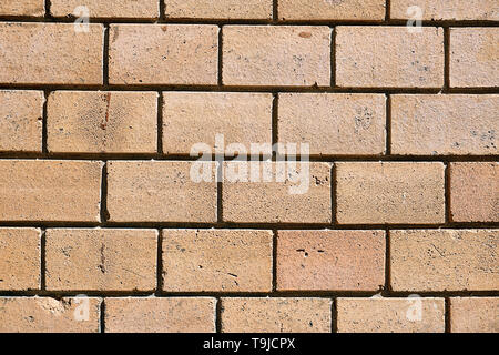 Background from brown clinker bricks Stock Photo