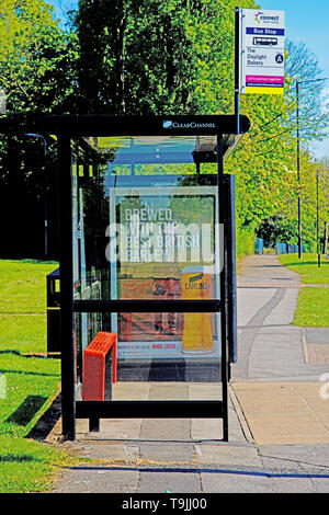 The Daylight Bakery Bus Stop, Stockton on Tees, Cleveland, England Stock Photo