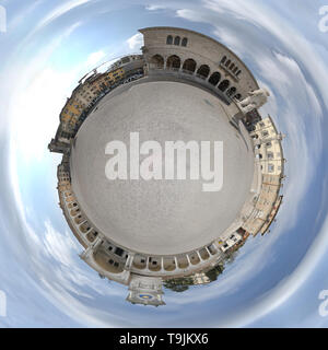 A panoramic view of Liberty Square in Udine, Friuli Venezia Giulia region, Italy Stock Photo