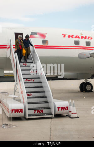 TWA hotel at JFK airport NYC Stock Photo