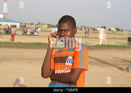 Refugees from differents countries in West Africa Stock Photo