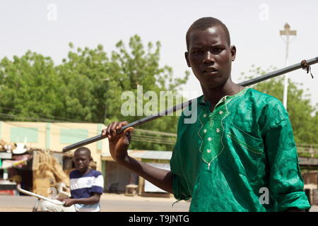 Refugees from differents countries in West Africa Stock Photo