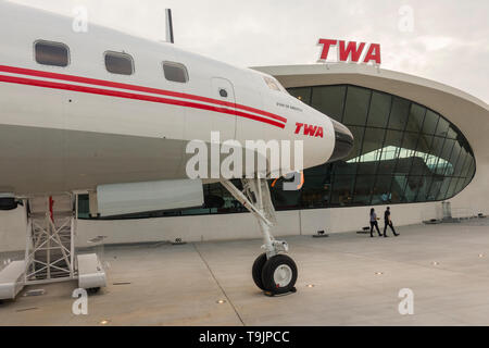 TWA hotel at JFK airport NYC Stock Photo