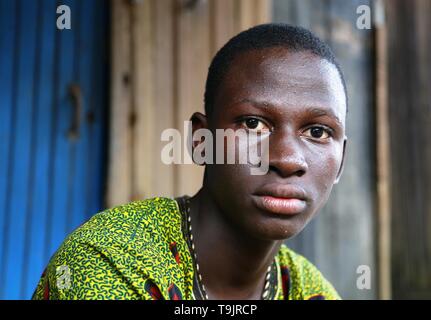 Refugees from differents countries in West Africa Stock Photo