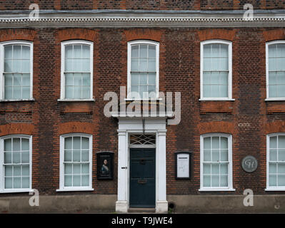 Gainsboroughs House, (portrait artist), Sudbury, Suffolk, UK (taken from a public place) Stock Photo