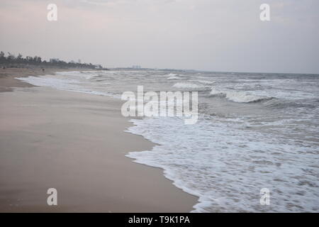 Kovalam Beach in East Coast Road Chennai Stock Photo