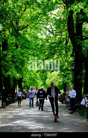 Planty, Cracow, Poland Stock Photo