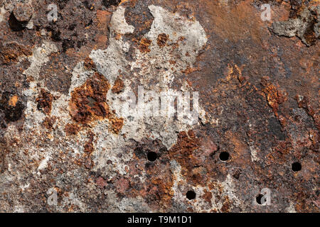 Grunge rusty metal surface texture Stock Photo