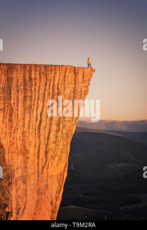 Bakhchysarai, Republic of Crimea - April 1, 2019: Kachi-Kalon (Kachi-Kalyon) Crimean medieval cave monastery Stock Photo