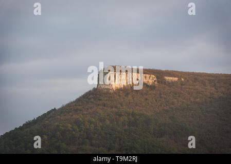 Bakhchysarai, Republic of Crimea - April 1, 2019: Kachi-Kalon (Kachi-Kalyon) Crimean medieval cave monastery Stock Photo