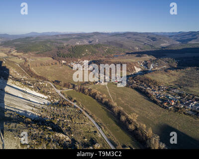 Bakhchysarai, Republic of Crimea - April 1, 2019: Kachi-Kalon (Kachi-Kalyon) Crimean medieval cave monastery Stock Photo