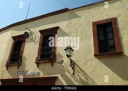 Traditional Mexican architecture in the municipalities of Mexico. Stock Photo