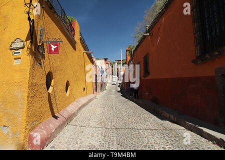 Traditional Mexican architecture in the municipalities of Mexico. Stock Photo