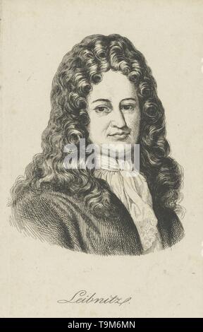 Gottfried Wilhelm Leibniz (1646-1716). Museum: PRIVATE COLLECTION. Author: ANONYMOUS. Stock Photo