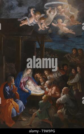 The Adoration of the Shepherds. Museum: National Gallery, London. Author: GUIDO RENI. Stock Photo