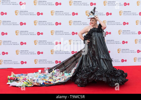 London, UK. 12th May 2019. Daisy May Cooper attends the Virgin Media British Academy Television Awards ceremony at the Royal Festival Hall. Credit: Wiktor Szymanowicz/Alamy Live News Stock Photo