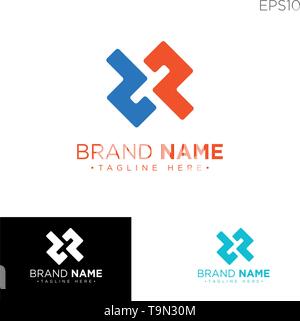 monogram initial dp, dp logo template black color vector illustration - vector Stock Vector