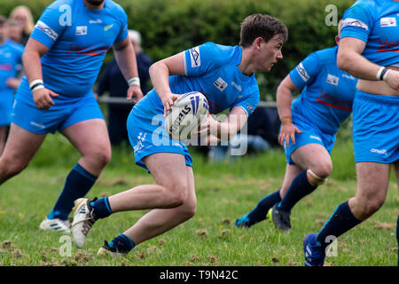 Cardiff Blue Dragons v All Golds at Rumney RFC in the RFL Southern Conference on the 18th May 2019. Stock Photo