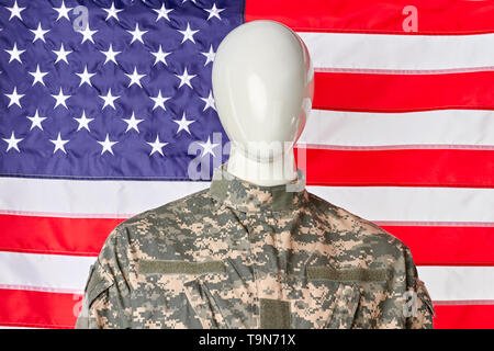 US army soldier uniform. Stock Photo