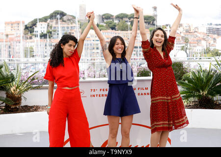 Cannes, France. 20th May, 2019. Lina Caicedo, Raquel Alvarez and Fiammetta Luino at the 'Diego Maradona' photocall during the 72nd Cannes Film Festival at the Palais des Festivals on May 20, 2019 in Cannes, France Credit: Geisler-Fotopress GmbH/Alamy Live News Stock Photo