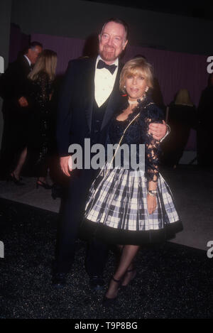 Westwood, California, USA 19th April 1994  Director Jack Haley Jr. and singer Nancy Sinatra attend 70th Birthday Party for Henry Mancini on April 19, 1994 at Pauley Pavilion at UCLA in Westwood, California, USA. Photo by Barry King/Alamy Stock Photo Stock Photo
