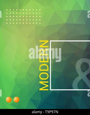 Colorful abstract low poly decoration. Geometric vector background. Modern and futuristic. Stock Vector
