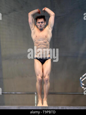 Great Britain's Thomas Daley during day three of the Diving World Series at London Aquatics Centre, London. Stock Photo