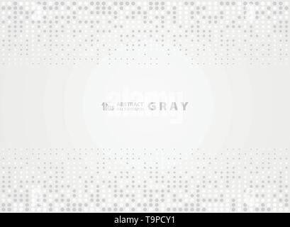 Abstract gray pattern random dot halftone design background. You can use for poster, ad, artwork, cover design, print, book, a4, artwork. illustration Stock Vector