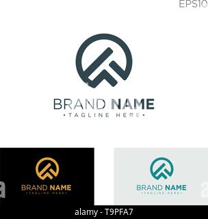 simple mountain rock logo monogram vector illustration - icon isolated Stock Vector