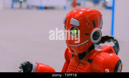 Cute humanoid robot Stock Photo