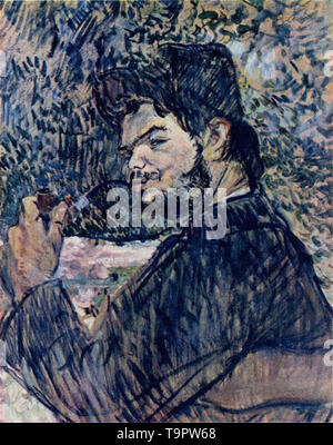 Henri de Toulouse-Lautrec - portrait cip godebsky 1896 Stock Photo