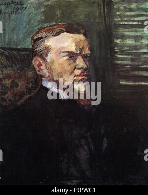 Henri de Toulouse-Lautrec - portrait octave raquin 1901 Stock Photo