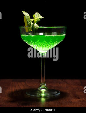 Various cocktails on a light and dark background. Stock Photo