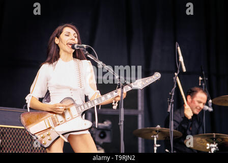 Pj harvey performing on the v stage hi-res stock photography and images -  Alamy