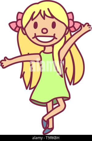 Vector cartoon school girl emoji set Stock Vector Image & Art - Alamy