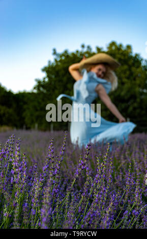 Lavender festival Turgut seferihisar izmir Stock Photo