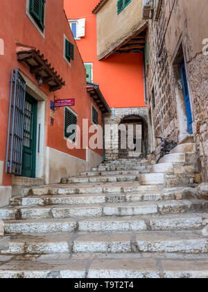 The Old Town of Rovinj, Istrien, Croatia, Europe, Die Altstadt von Rovinj, Kroatien, Europa Stock Photo