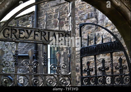 Greyfriars Kirkyard gates, Edinburgh Stock Photo