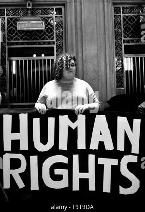 Human Rights March NYC Stock Photo