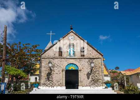 Kirche Notre-Dame de l'Assomption, Insel Terre-de-Haut, Les Saintes,  Guadeloupe, Karibik, Frankreich  |  church  Notre-Dame de l'Assomption, Terre-de Stock Photo