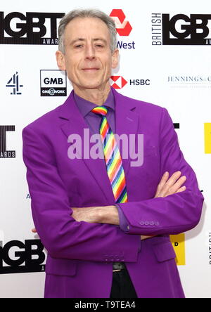 London, UK.  Peter Tatchell at the  British LGBT Awards at the London Marriott Hotel Grosvenor Square, London. 17th May 2019. Ref:LMK73-S2445-180519 Keith Mayhew/Landmark Media  WWW.LMKMEDIA.COM. Stock Photo