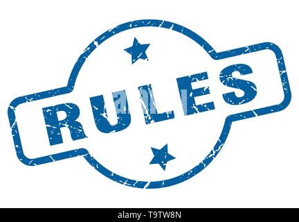 rules vintage stamp. rules sign Stock Vector