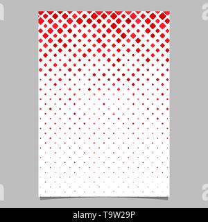 Geometrical rounded square pattern background flyer template Stock Vector